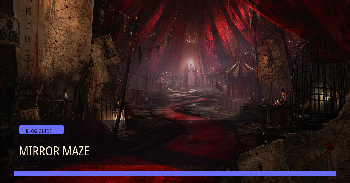 The Freak Circus Mirror Maze blog cover artwork