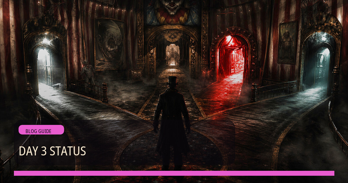 The Freak Circus Day 3 status blog cover artwork