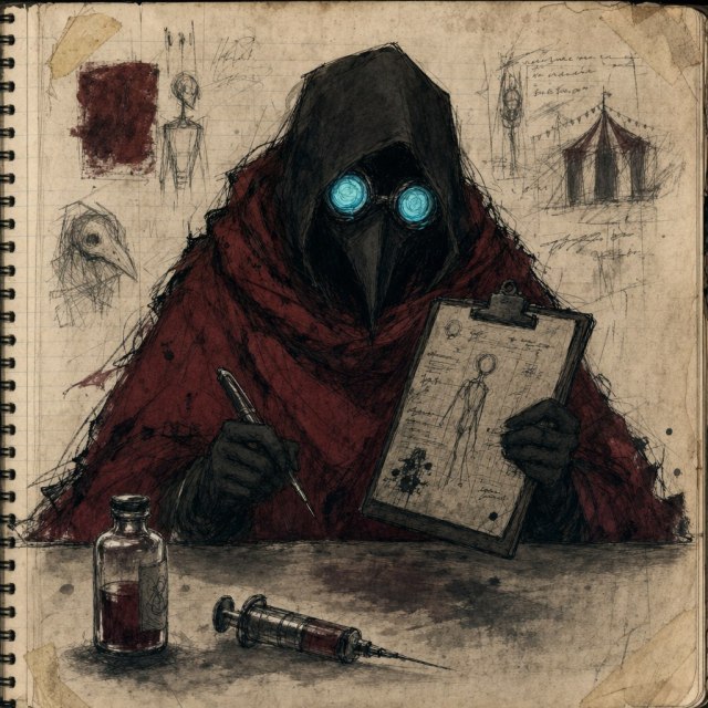 Fan-made Doctor fan pulse artwork from The Freak Circus Tumblr material