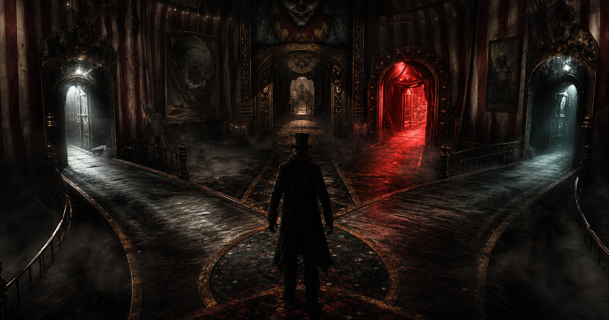 Arte del estado del Truth Ending de The Freak Circus
