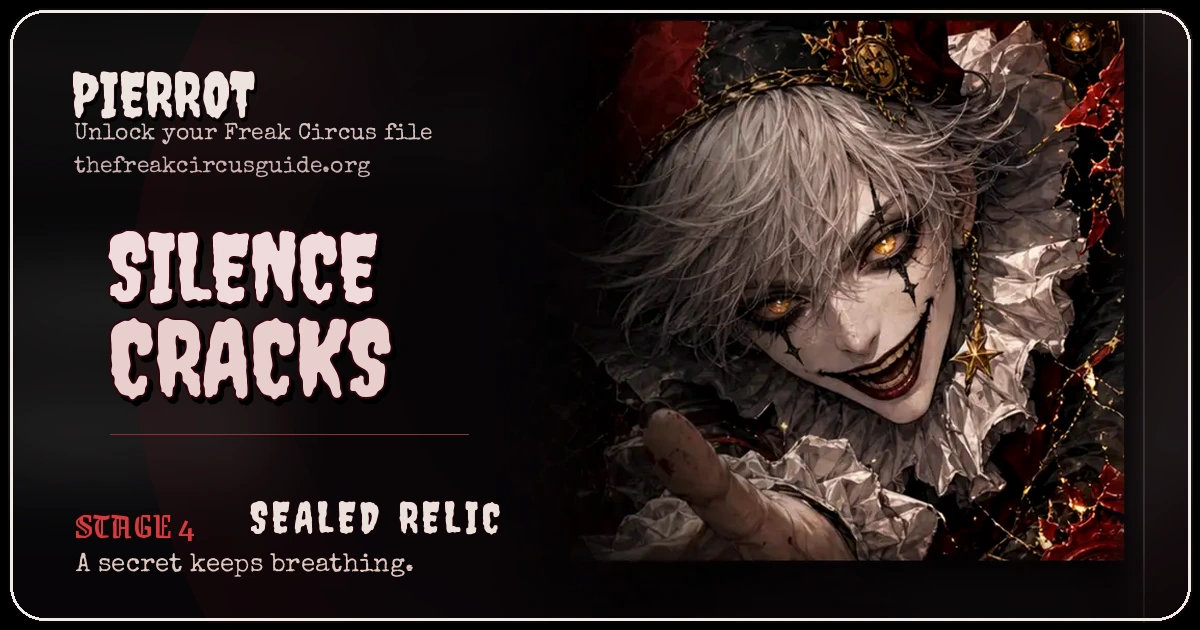 Pierrot share card for The Freak Circus character quiz