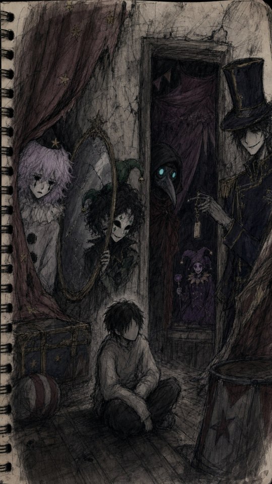 Fan-made The Freak Circus quiz warm-up artwork about feeling safe until it is too late