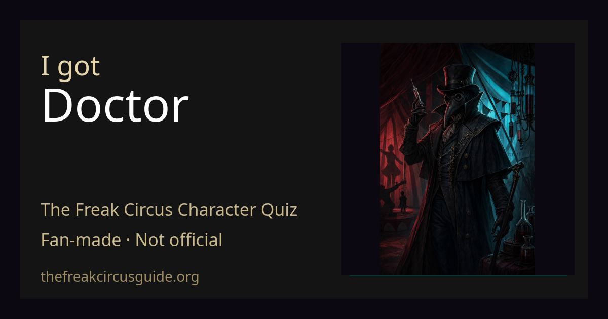 Fan-made Doctor quiz result artwork for relationship guidance